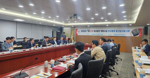 ‘충청남도 김산업 육성 발전 계획 수립 연구용역’ 중간보고회 모습. 사진