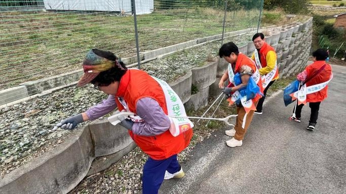 대흥면 주민자치회 환경정화활동 모습