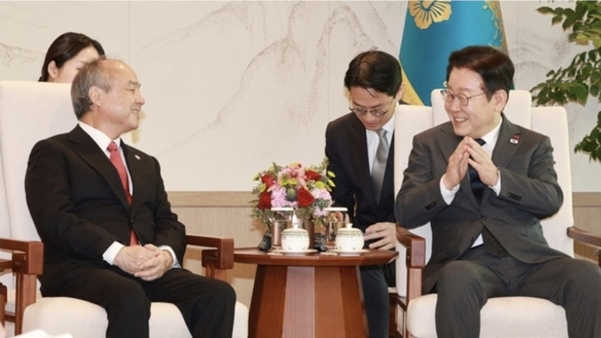 이 대통령, 손정의 회장 접견…"한일 AI협력 가교 역할" 당부