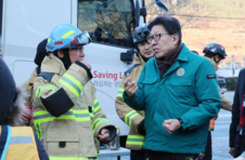 부산시, 기장군 산불 진화 현장점검 등 총력 대응