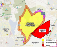 태릉CC 사업대상지 중 약 13는 세계유산인 태릉·강릉의 역사문화환경보존지역과 중첩