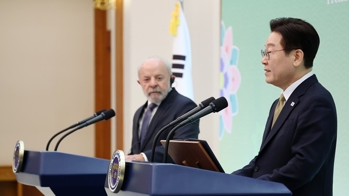 한-브라질 '전략적 동반자 관계' 격상…이 대통령 "양국 관계 새 도약"
