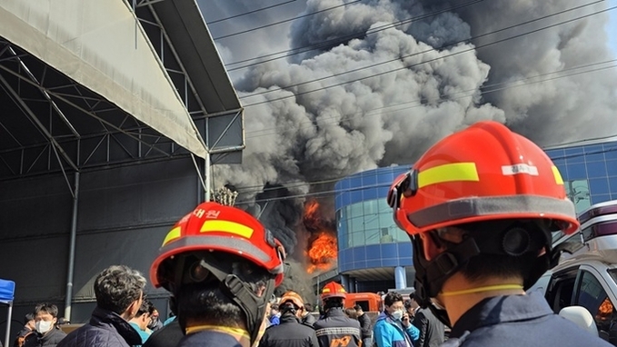 소방청 "대전 공장 화재…'국가소방동원령' 가동 총력"