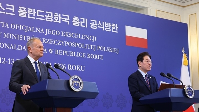 이 대통령 "한-폴란드, 중동전쟁 위기 대처 글로벌 공급망 협력키로"